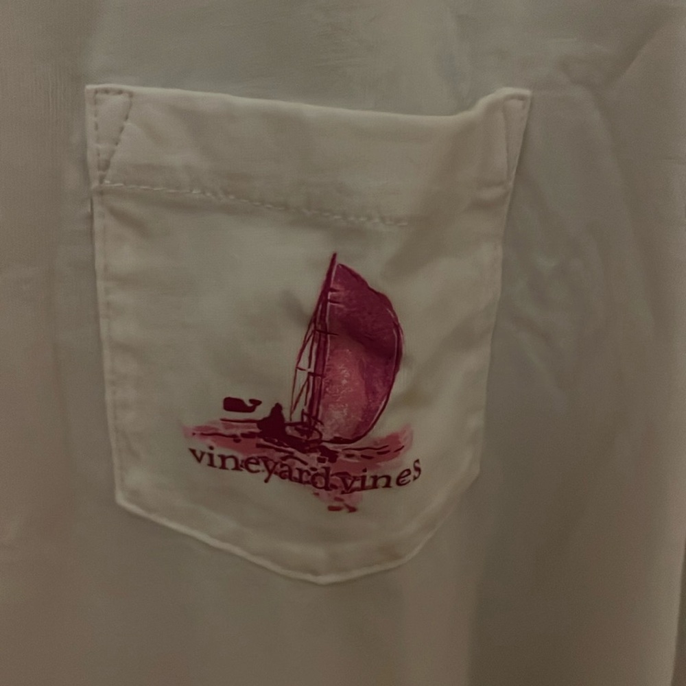 Vineyard Vines white long sleeve tshirt Womens M